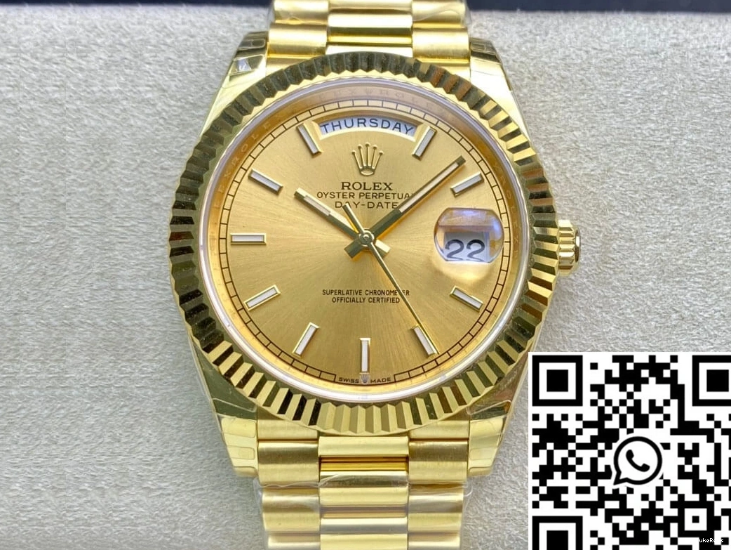 40MM Rolex Day Factory M228238-0003 Dial Date Gold EW 0714